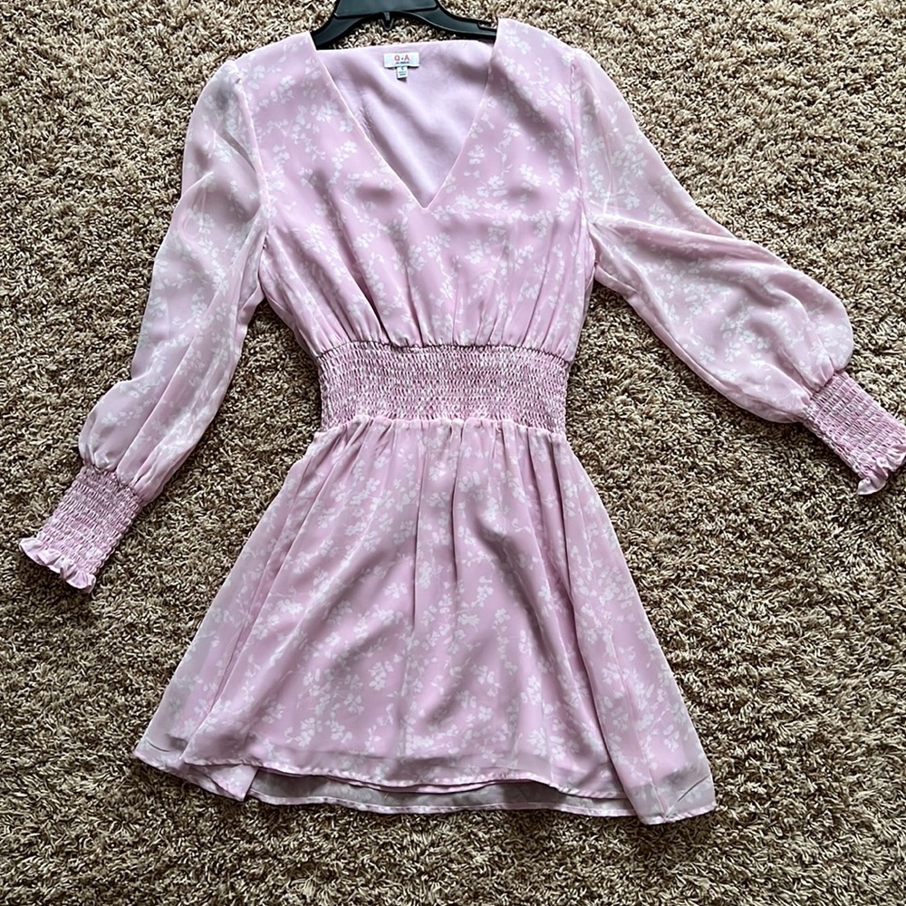 Pink mini dress